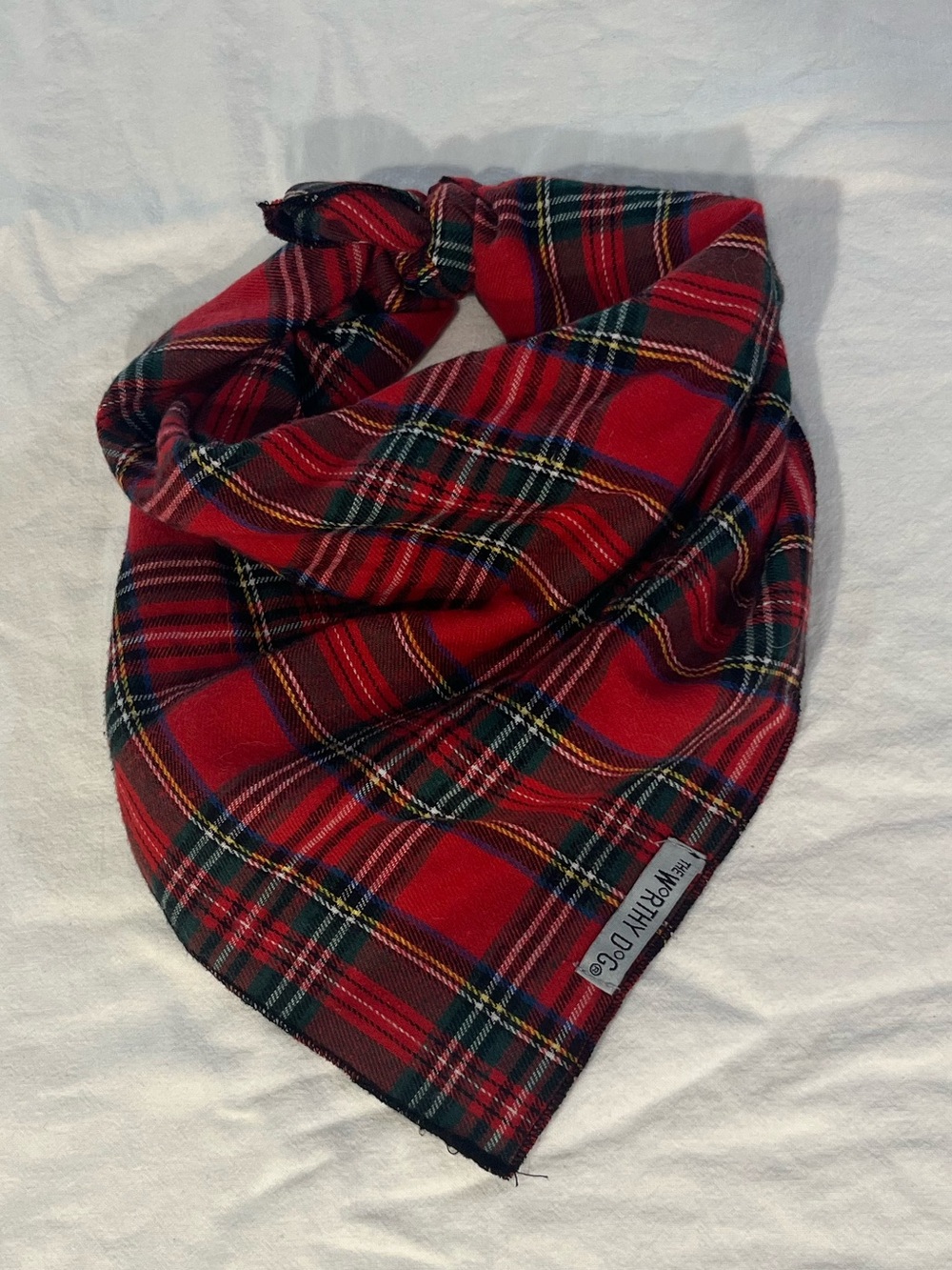 Red Tartan Dog Bandana
